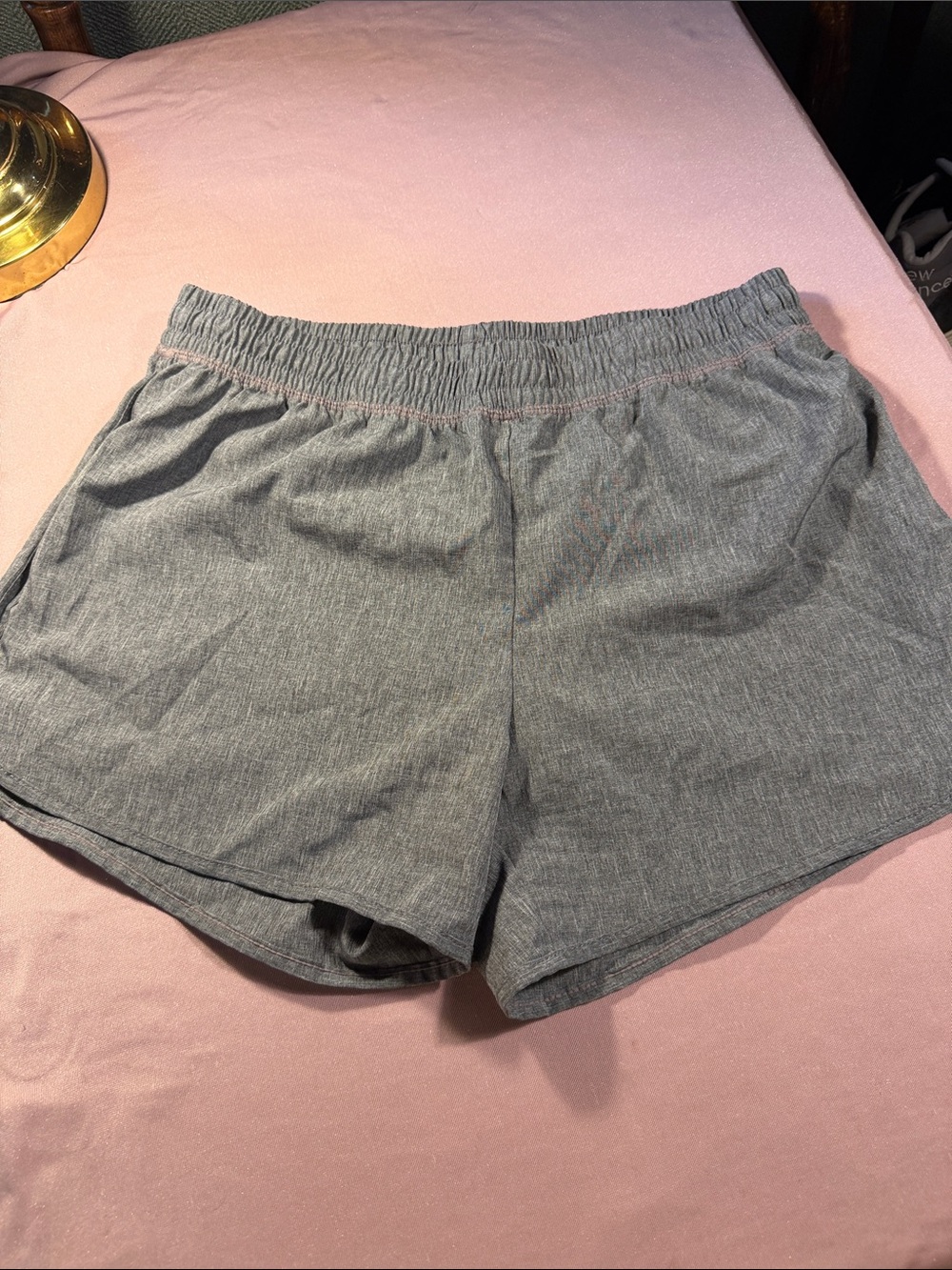 Champion Gray Women's Elastic-Waist Athletic Shorts
